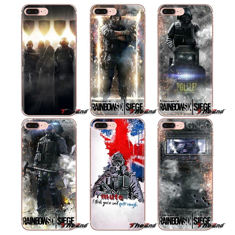 

For Oneplus 3T 5T 6T Nokia 2 3 5 6 8 9 230 3310 2.1 3.1 5.1 7 Plus 2017 2018 game rainbow six siege TPU Transparent Cases Covers