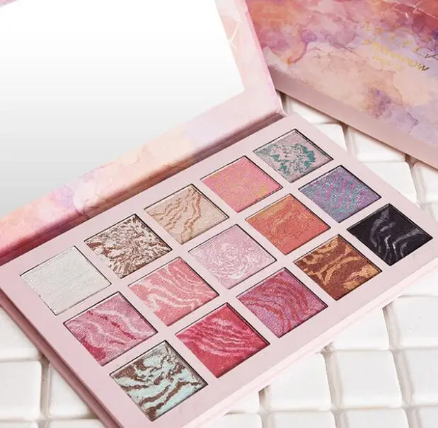 

2019 New Fifteen colors Shimmer Fire baking powder Eye shadow 3g*15 Natural Easy to Wear Long-lasting Sweatproof