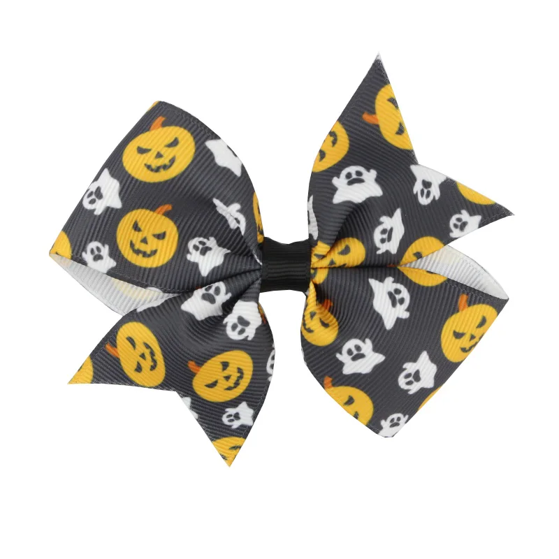 Kids' Solid Grosgrain Ribbon Hairbow with Clips Handmade Glitter Edge Hair Bow Girls' Headwear  Head Accessories (3)