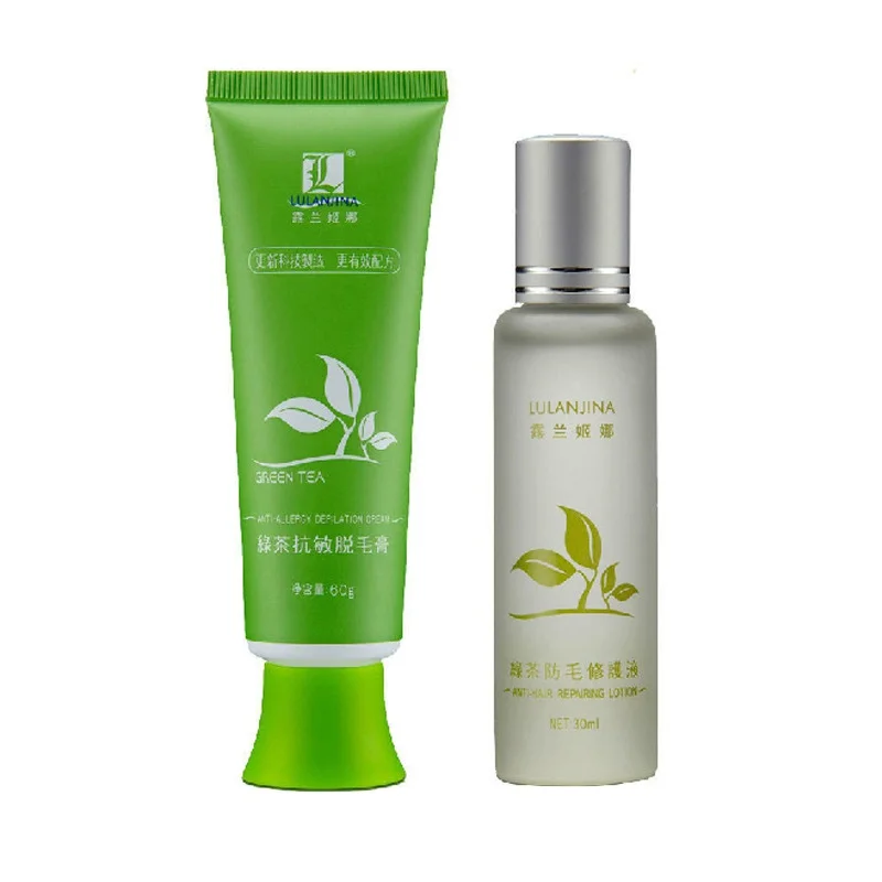 

Green Tea Fast Permanent Hair Removal Cream Body Hair Removal For Women And Men Facial Hair Remover Cream