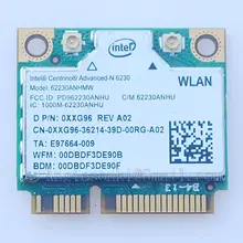 Dual Band 300 Мбит/с 62230 ANHMW Advanced-N 6230 2,4G/5G, Wi-Fi+ BT3.0 комбинированные Половина Mini PCI-e Bluetooth Беспроводной Wi-Fi карты для dell