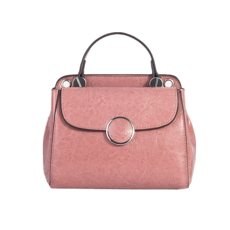 LHLYSGS brand  luxury handbags women bags custom drawstring genuine leather bag for women 2018 new  European and American fashin