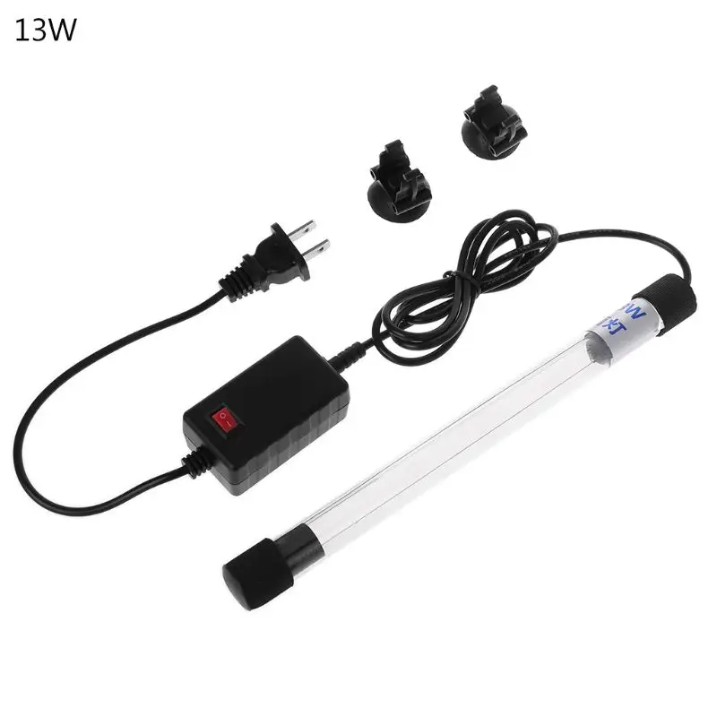 Aquarium Sterilizer Lights UV Lamp Fish Tank Bactericide UV Disinfection Water Treatment Purifier aquarium accessories - Цвет: 2-13W