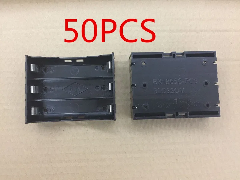 

50PCS 18650 Battery Holder Case DIY Lithium Battery Box Battery Holder with Pin for 3 * 18650 (3.7-11.1V) Battery Case