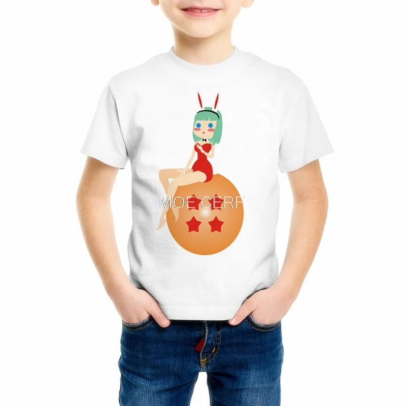 Для детей, на лето Dragon Ball Z мальчиков/девочек Slim Fit Косплэй 3D футболки Dragon Ball футболка Повседневное Детские футболки Z17-7