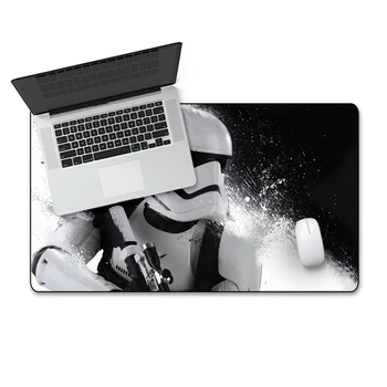 

FFFAS 70X40cm Large Game Mouse Pad for Star Wars american Cute Sexy Anime Pattern Diy Printed Mousepad HD printing washable XXL