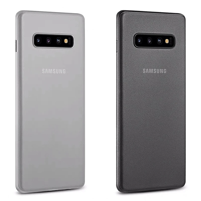 0.3mm Ultra Thin Hard Phone Case For Samsung Galaxy S8 S9 S10 Plus Note 8 9 Matte Transparent Pc Cover Case For Samsung S 8 9 10