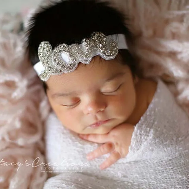 New Cute Kids Baby Girls Rhinestone Headbands Children Hair Accessories