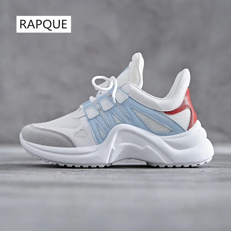 

Women Sneakers Designer Casual Shoes Ladies Trends Ins Female White Flats Platform Spring Summer Lace Up Footwear Mesh Walking