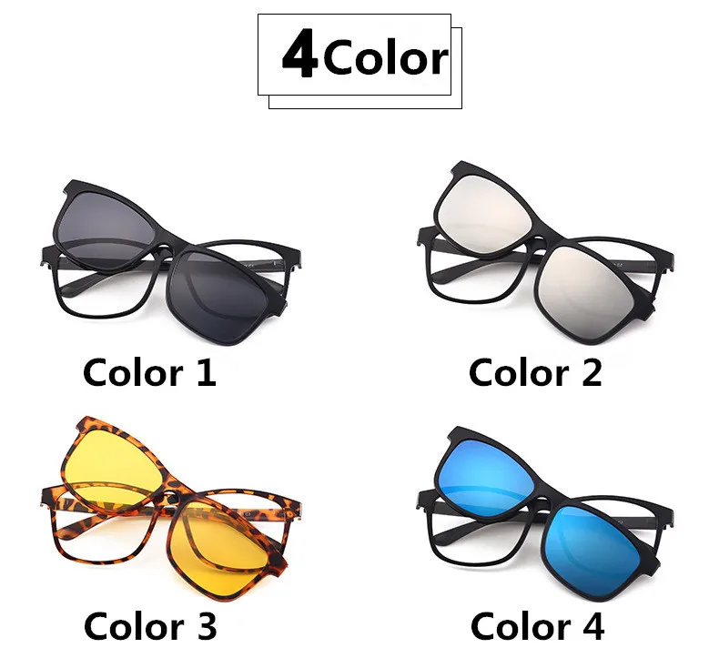 Мужские поляризованные солнцезащитные очки с клипсой|mirrored clip on sunglasses|clip