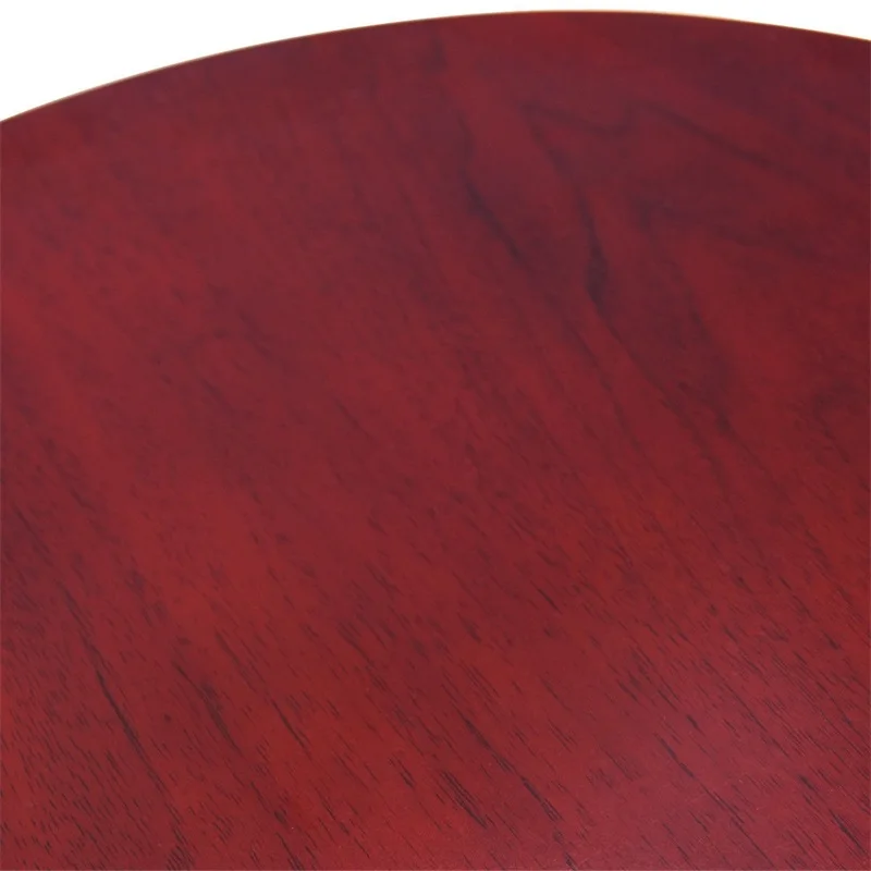  Classic Round Accent Table W/ Simple Design Bedroom Cherry Wood Small Tea Coffee Table HW57876 - 33053854036