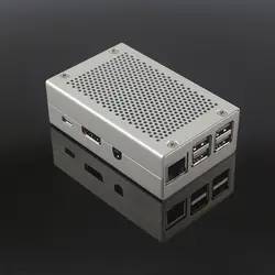 2018 Raspberry Pi 3 Модель B + plus металлический чехол алюминий сплав коробка серебро цвет в виде ракушки Совместимость для 3