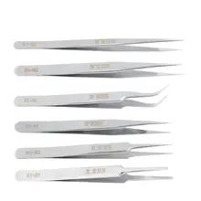 Новейший антистатический Немагнитный Пинцет с тонким кончиком Прямой 120 мм из нержавеющей стали