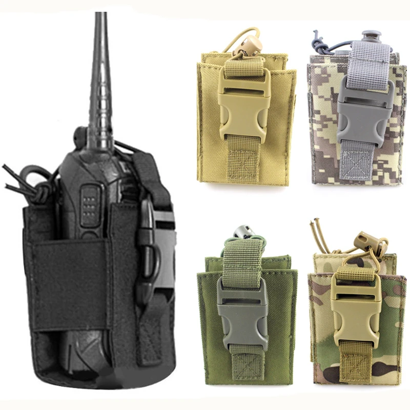 Tactical Military Radio Walkie Talkie Holder Bag Pouch Protector Pocket Cover OO