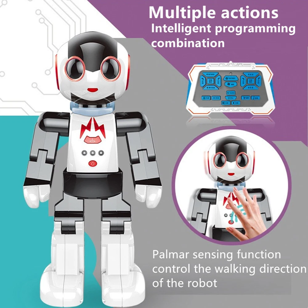 

Robot USB Charging Dancing Gesture Action Figure Toy Robot Control RC Robot Toy for Boys Children Birthday Gift