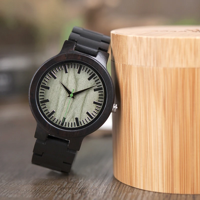 

BOBO BIRD Men's Watch Reloj hombre Wooden Quartz Analog Luxury Wristwatch Male in Gift Box custom logo