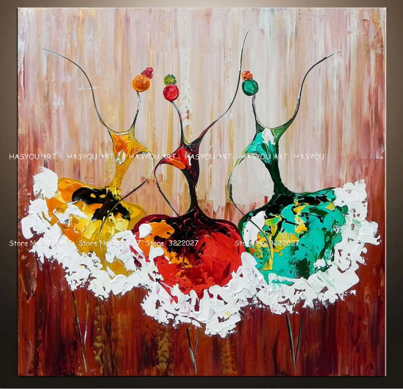 Unframed-3PC-Modern-Abstract-Ballet-Dancer-Hand-Painted-Oil-Painting-On-Canvas-Wall-Art-Picture-For (1)
