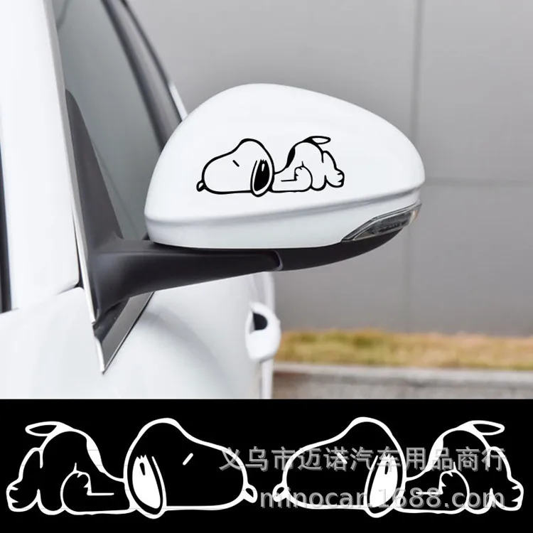 

DREAMCAR decor waterproof lovely art animal puppy dog car rearview mirror sticker