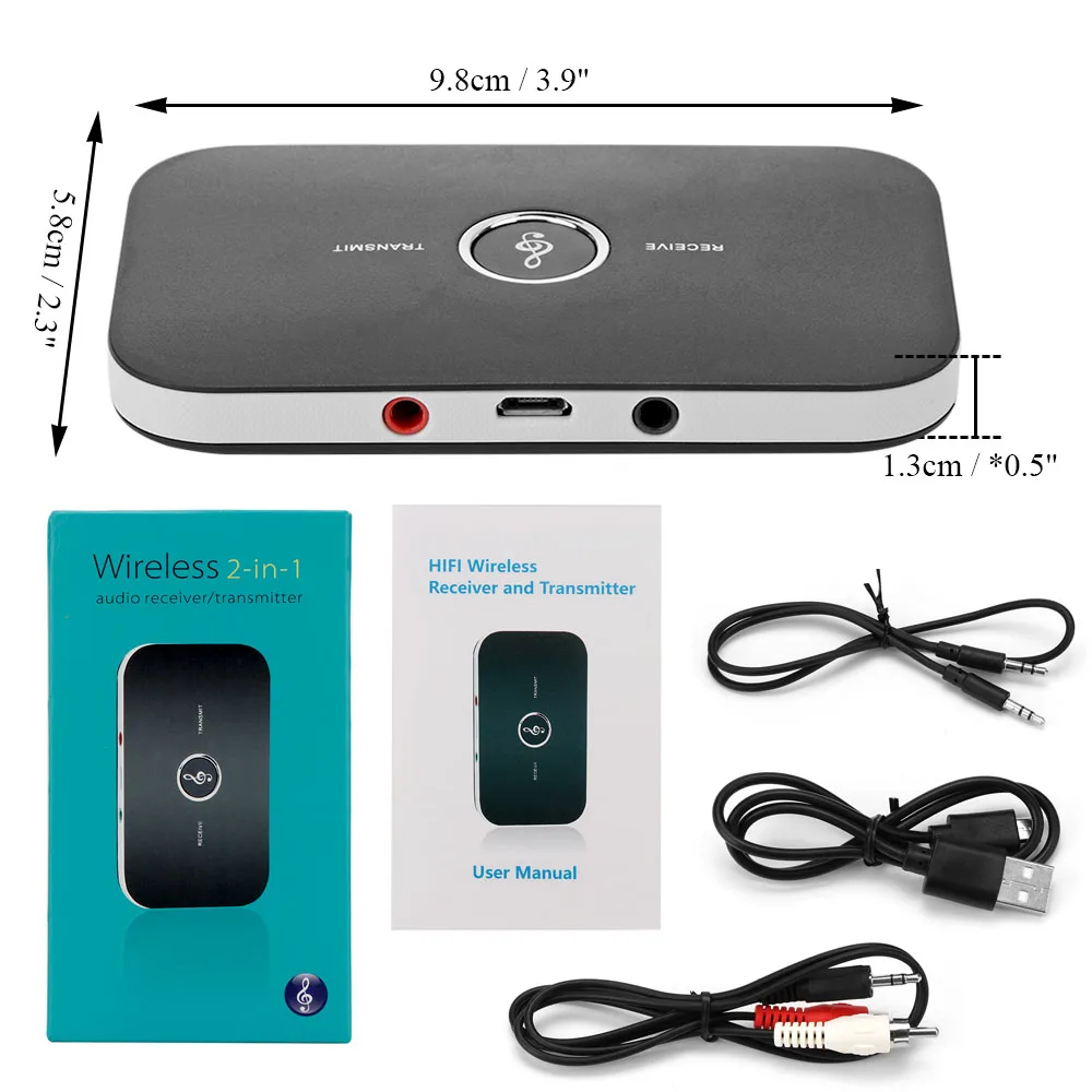 FORNORM 2 в 1 Беспроводной Bluetooth 4 аудио передатчик приемник 3 5 мм A2DP стерео Музыка