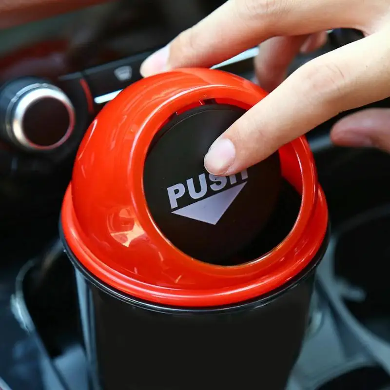 

Universal Car Mini Garbage Can Car Creative Trash Can Vehicle Dust Holder Bin