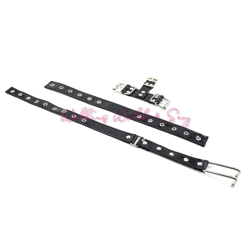 Stainless Steel Nose Hook + Leather Sex Slave Collar Fetish Head Harness Bondage Restraint Adult Game Sex Toys For Couples Women (4)