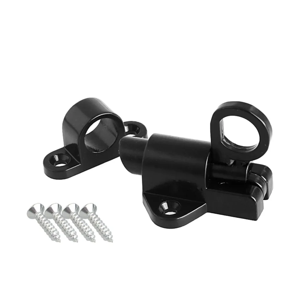 

Aluminum Janela da Porta De Seguranca Anel de Puxar Primavera Bounce Porta Trinco Parafuso De Aluminio Quente Lock Black