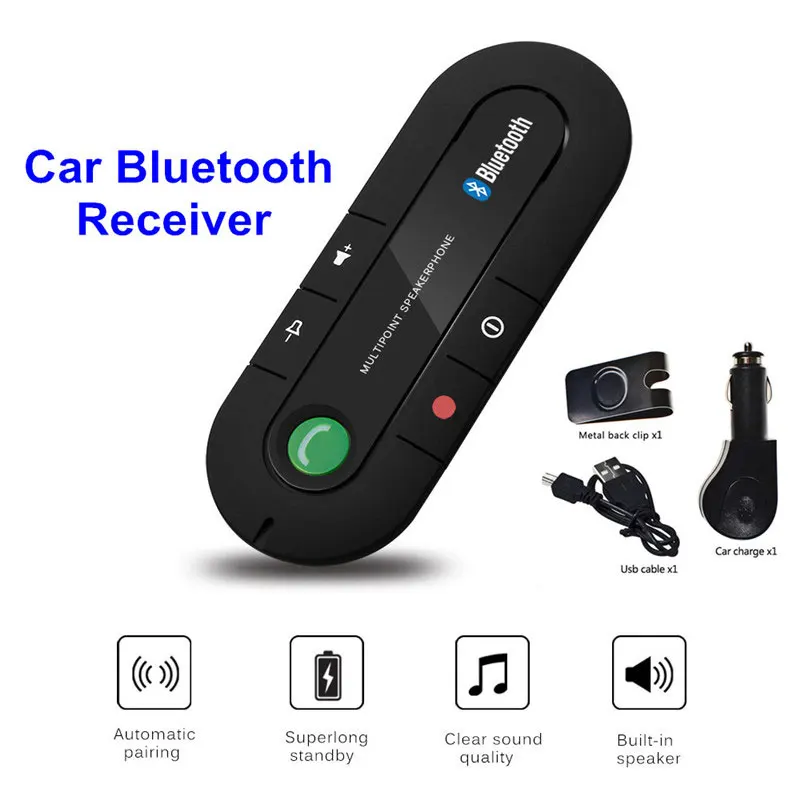 Беспроводной Bluetooth приемник Bluetooth 4,1 автомобильный Bluetooth приемник АВТО музыкальный приемник автомобильный AUX гарнитура громкой связи электронный стерео