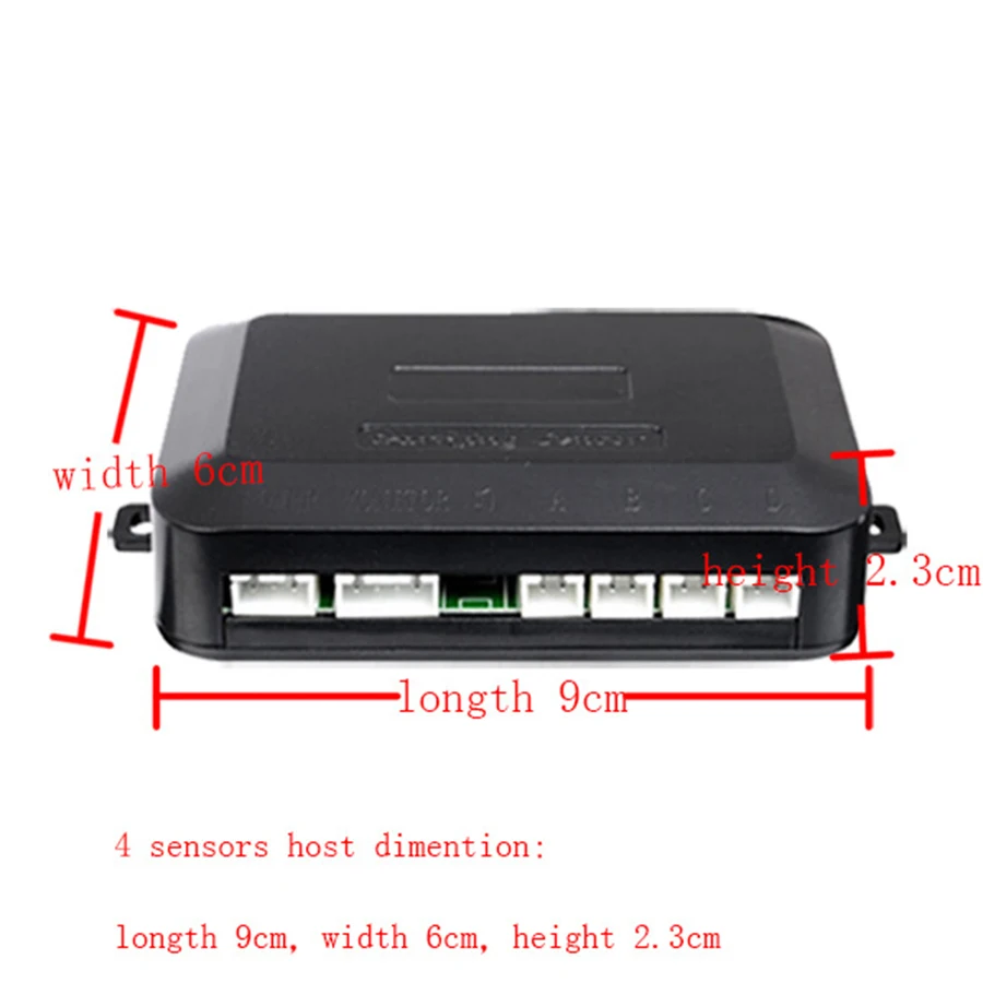 Asvegen Автомобильный парктроник светодиодный датчик парковки 4 датчика s обратный резервный парковочный Радар монитор детектор Система подсветка дисплей