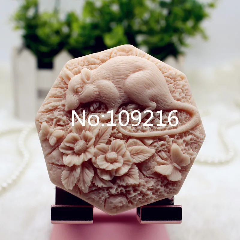 Новый продукт! 1 шт. китайская крыса зодиака (zx341) пищевой силикон форма для мыла
