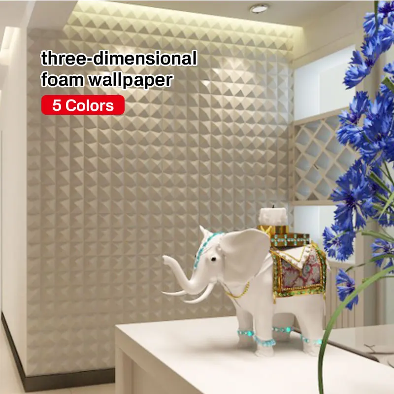 

Wallpaper Wall Stickers PE Foam Waterproof Couture Collision Avoidance Creative 30*30cm 3D Self-Adhesive Office Kitchen