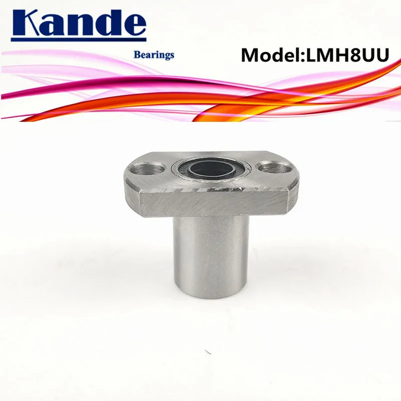Подшипники Kande LMH8UU LMH8 2 шт./лот овальный фланец линейный шариковый подшипник dr: 8 мм