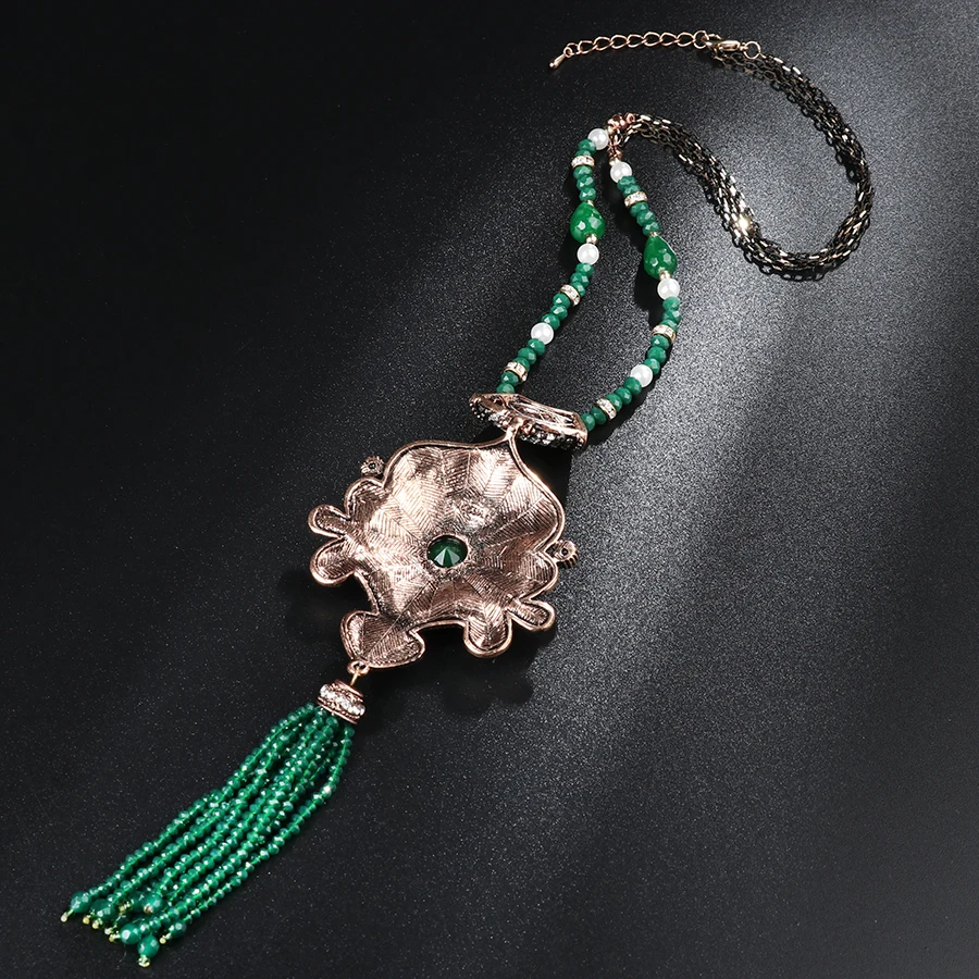 6-Kinel-2018-New-Arrivals-Austrian-Crystal-Nigerian-Wedding-Tassel-Necklace-For-Women-Handmade-African-Beads-Jewelry