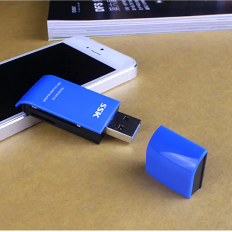 SSK USB 3 0 2 in 1 Card Reader High Speed USB 3 0 SD Micro 3