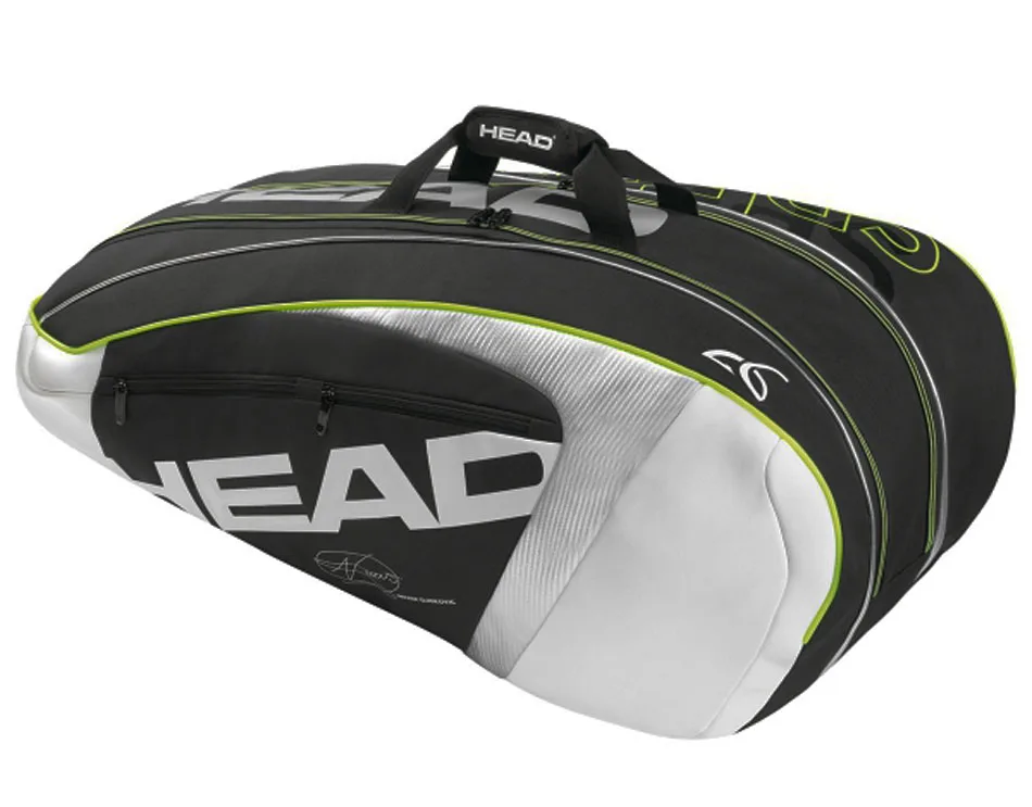 Djokovic голова Теннисная ракетка сумка 6 теннисная сумка для ракеток голова Теннисный тренажер сумка для мужчин Теннисный тренировочный Рюкзак Спорт на открытом воздухе Tenis - Цвет: Tennis bag