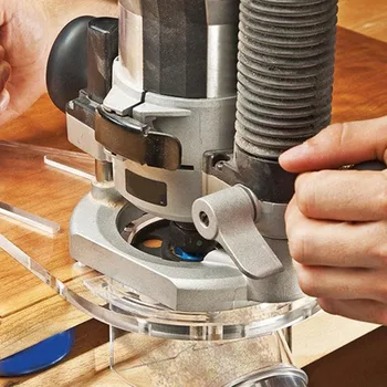 

DIY Woodworking Tools Universal Router Base Power Router Accessories Woodworking Drill Punch Locator Wood Slot Locator
