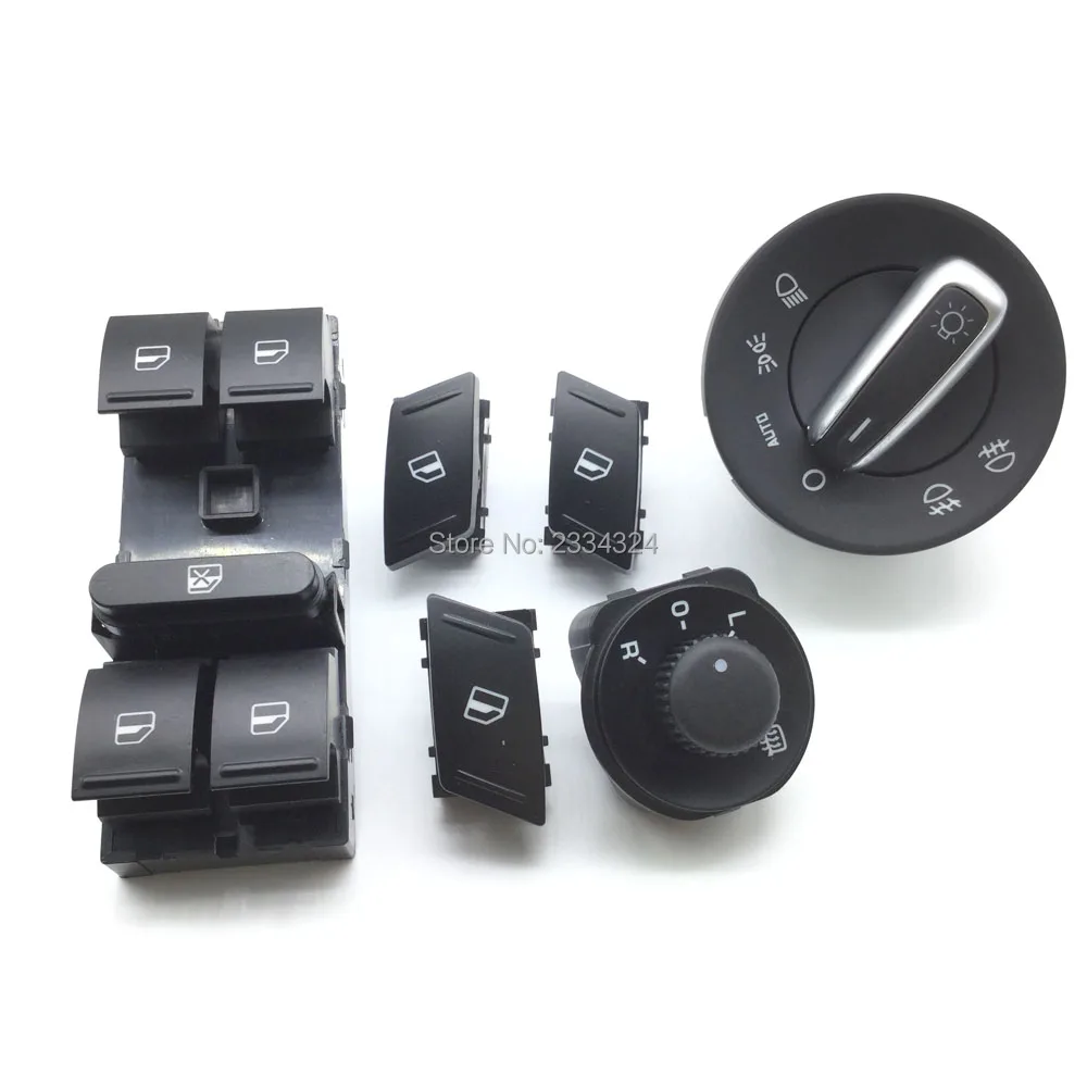 

For SKODA Octavia MK2 II 1Z Master Electric Power Window Headlight Side Mirror Switch Button 1Z0959858B 1Z0 941 431K 1Z0 959 855
