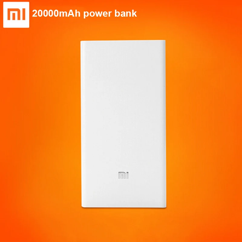  100% Original Xiaomi Power Bank 20000mAh External Battery Portable Charger Mobiles Powerbank for iphone 5 6 ipad huawei xiaomi 