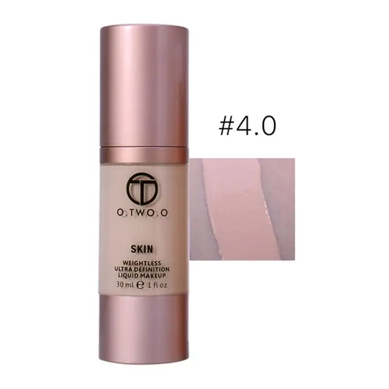 O.TWO.O 4 Colors Liquid Foundation Cream Make Up Foundation Makeup Primer Beauty Waterproof Coverage Base - Цвет: 4