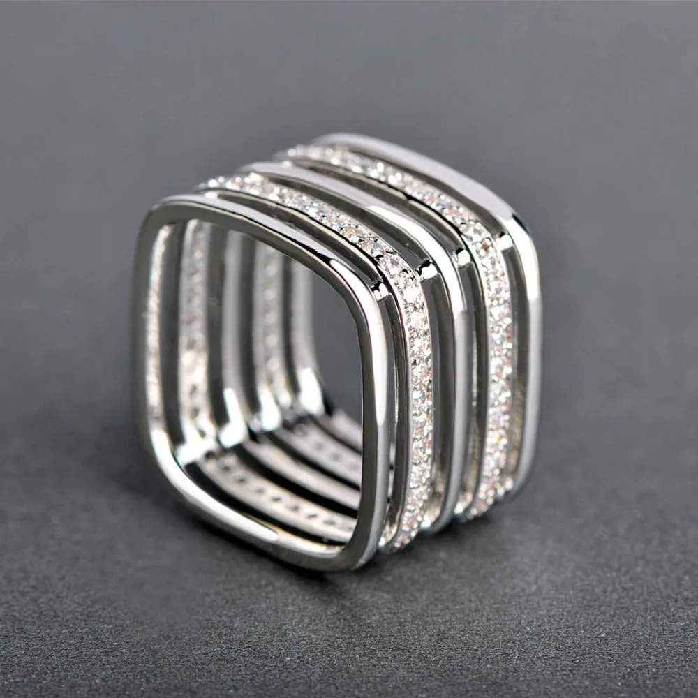 Полые Броши Funmor с фианитом для женщин лучший подарок золотистый цвет отверстием