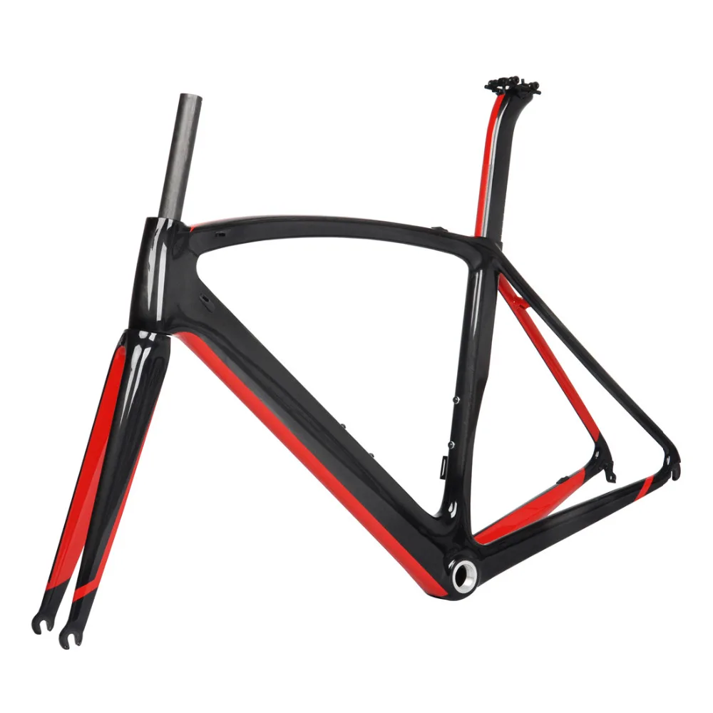 FM098-v2 Аэро дорожная карбоновая рама BSA forks зажим для сиденья Di2 велосипед 700C BB30 BSA Глянцевая UD углеродное с красного цвета живопись