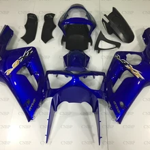 Для Kawasaki Zx6r 2003-2004 Обтекатели Zx6r 03 Обтекатели Zx6r 2004 синий кузов