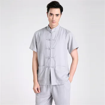 

Shanghai Story traditional chinese clothing for men linen shirt men tai chi shirt tang suit kungfu Shirt hanfu