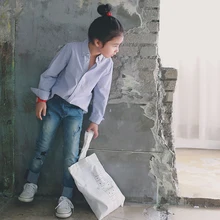 Spring Autumn Casual Kids Blouse Shirts Children Girls Boys Long Sleeved Classic Striped Shirts Baby Girl Cotton Clothes Tops