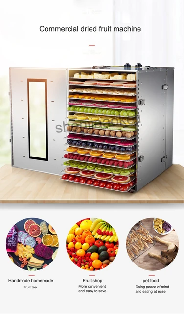 INTSUPERMAI Food Dehydrator 16 Layers Fruit & Vegetable Drying