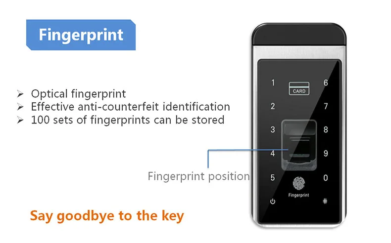 Отпечаток пальца дверной замок цифровой отпечаток пальца/Пароль/ключ/карта 4 в 1 замок электронный умный дверной замок для дома и офиса