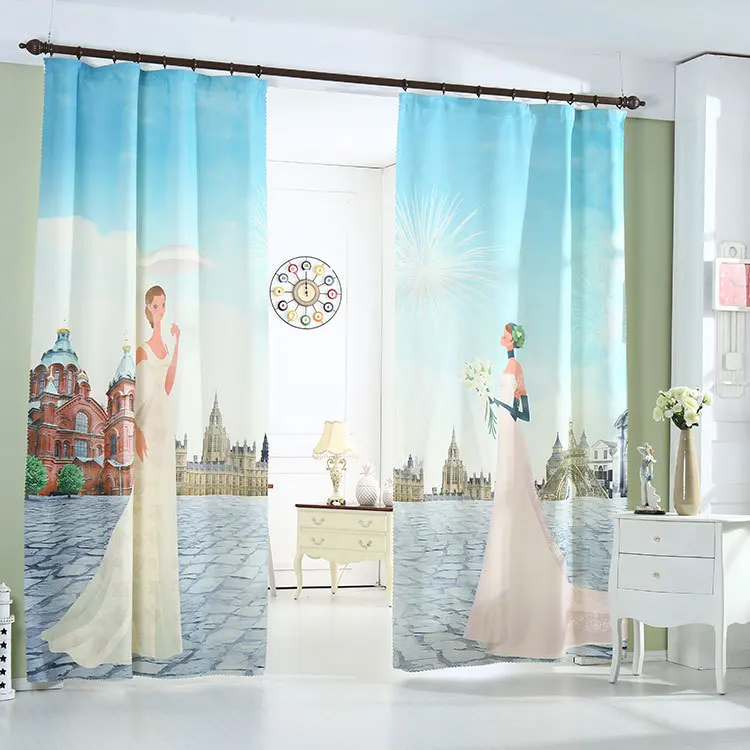 The New Korean 3 D Zebra Print Cartoon Curtains Children Bedroom New 2016 Hot Ing Children Bedroom Curtains The Sitting Room 3 D Digital Printing Blackout