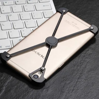 

For OPPO R9 Plus Type-X Metal Four Angle Anti Falling Protective Case OPPO R9 Phone Cover Bumper Frame