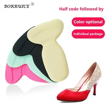 BORRUICE, мягкие, два в одном, Т-образные стельки для обуви на высоком каблуке, ортопедические стельки, защита для ног, подушечки для женщин