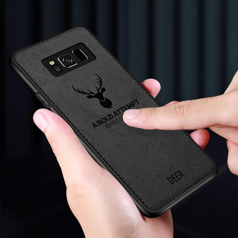 Роскошный тканевый чехол с оленем для Samsung Galaxy M30 M20 A70 A50 A30 Note 9 8 S10 S9 S8 Plus