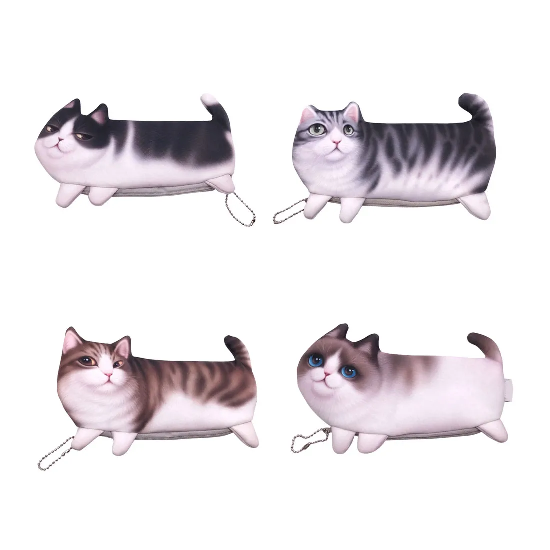Мода Kawaii Новинка моделирование мультфильм кошка креативный пенал для карандашей милая мягкая ткань школьные канцелярские ручки сумка подарки